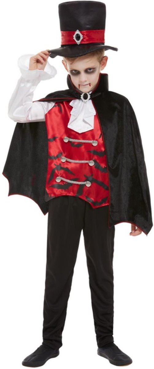 Vampier & Dracula Kostuum | Gruwelijke Graaf Dracula Maurice | Jongen | Small | Halloween |  